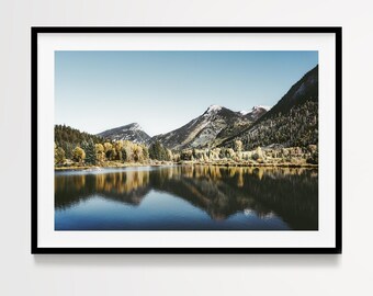 Colorado Nature Photography Print, Crystal River Valley Landscape Wall Art, Mountain Lake Decor