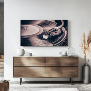 Illustration de tourne-disque vinyle rétro pour téléviseur Samsung Frame (téléchargement numérique) image 6
