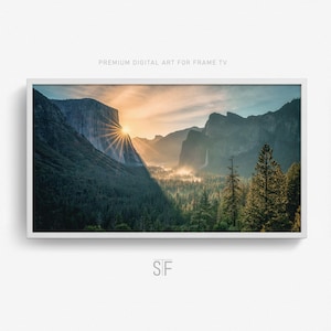Frame Tv Art Yosemite National Park, California Landscape Samsung Frame TV Digital Download Photography Decor