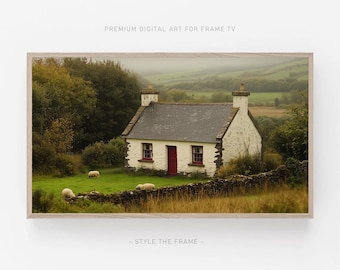 Irish Cottage Landscape Frame TV Art (Digital Download)