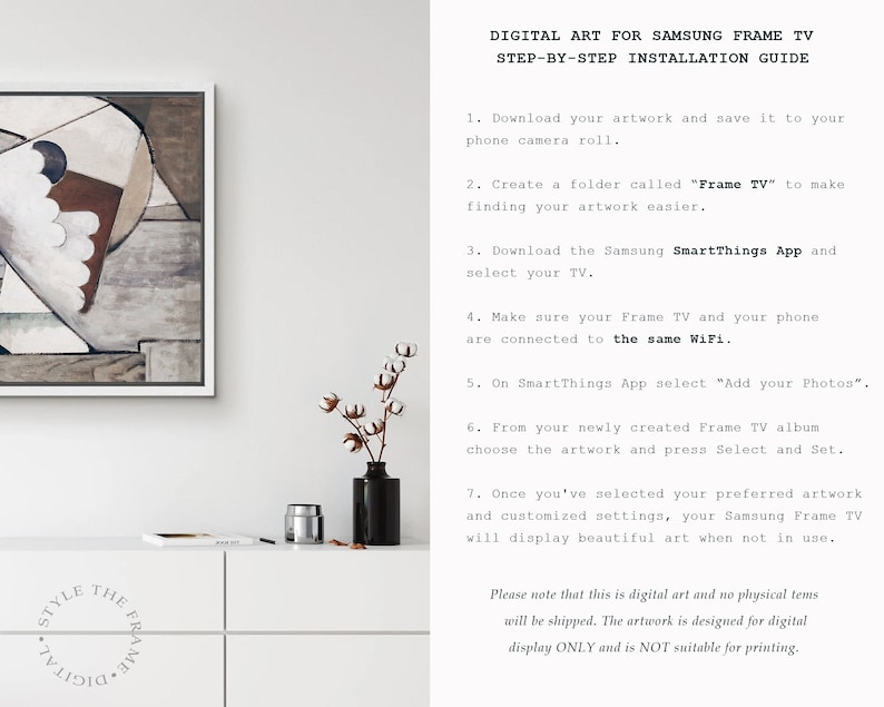 Samsung Frame TV Art Summer, Joshua Tree Digital Download, Desert