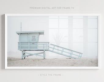 Beach Lifeguard Tower Samsung Frame TV Art (Digital Download)