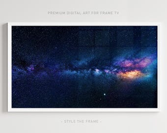 Night Sky Art for Samsung Frame TV: Galaxy Stars (Digital Download)