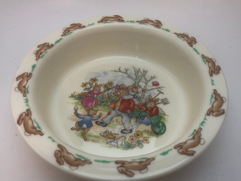 Royal Doulton Bunnykins Ivory Child/'s Bowl Vintage Replacement China