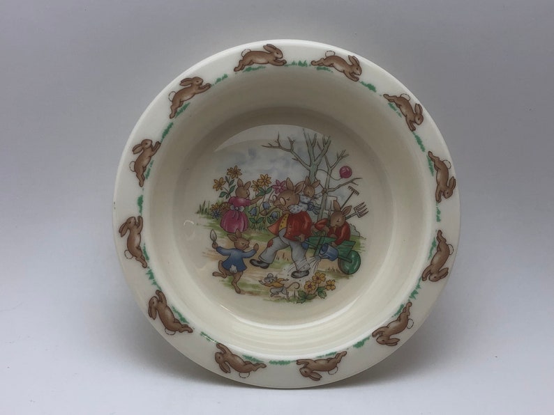 Royal Doulton Bunnykins Ivory Child/'s Bowl Vintage Replacement China