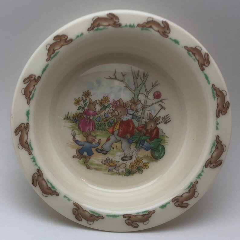 Royal Doulton Bunnykins Ivory Child/'s Bowl Vintage Replacement China