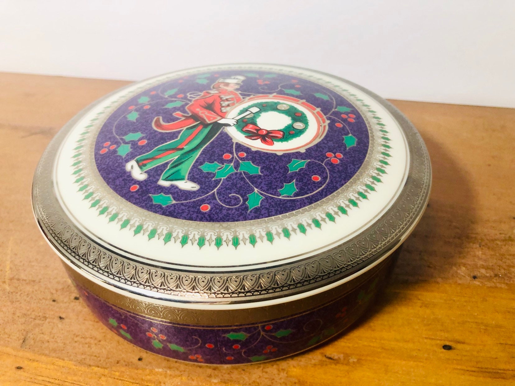 Vintage Mikasa Christmas The New Millennium Twelve Days of Christmas Trinket Box twelve drummers drumming