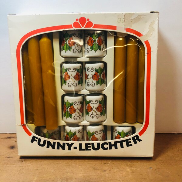 West Germany Porcelain Candle Holders Etsy