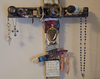 cross art assemblage