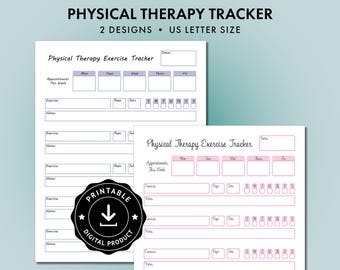 Physical Therapy Exercise Tracker Printable