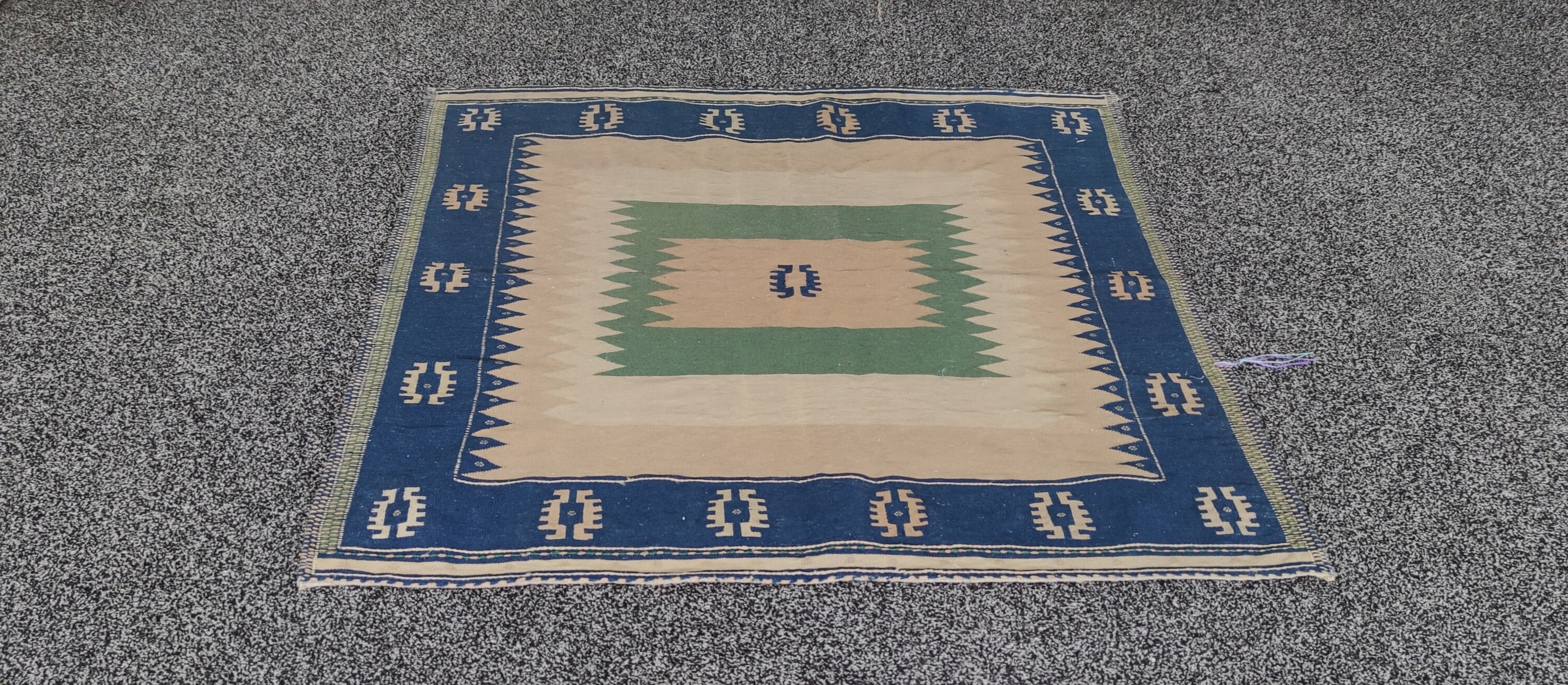 Oushak Kilim, Kilim Vintage, Turc, Anatolien, Fait à La Main, Laine, Boho, Antique, Naturel, Livrais