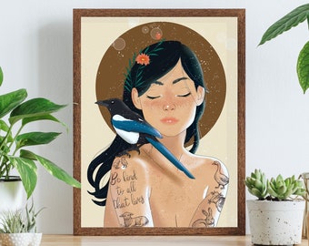 Vegan Poster - Be kind to all that lives