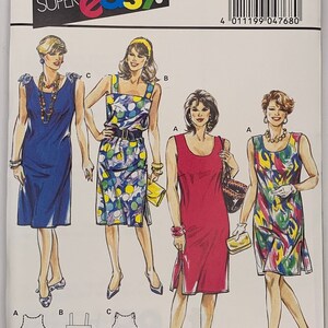 Burda 4768 Super Easy Sleeveless Dress Sewing Pattern Sizes 20-28+ UNCUT