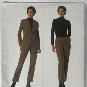 Vogue 2825 DKNY Jacket and Pants Sewing Pattern in Sizes 6-8-10 UNCUT