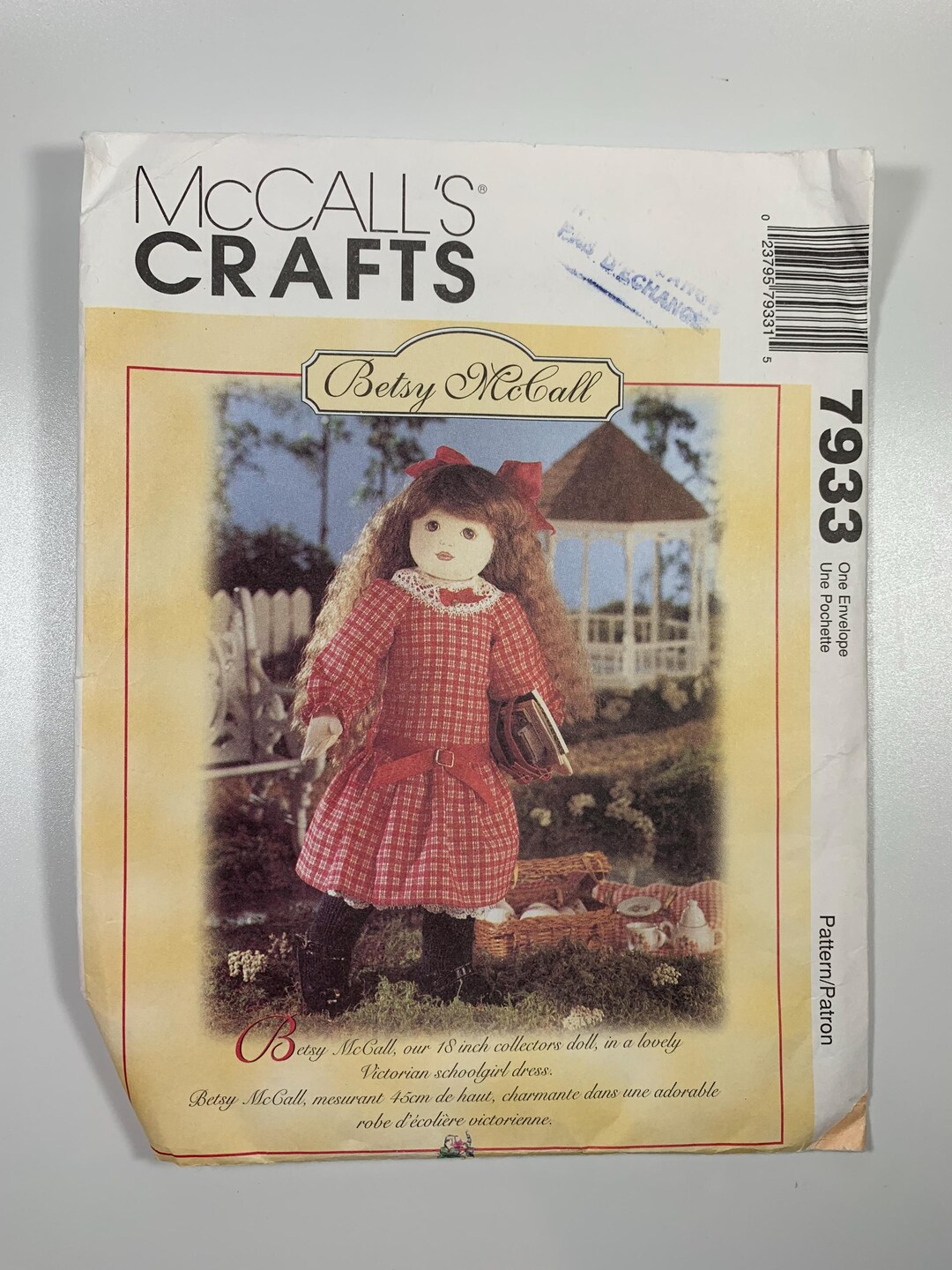 Victorian Ransfers Mccall's 7933 Betsy Mccall Doll Sewing Pattern: 18