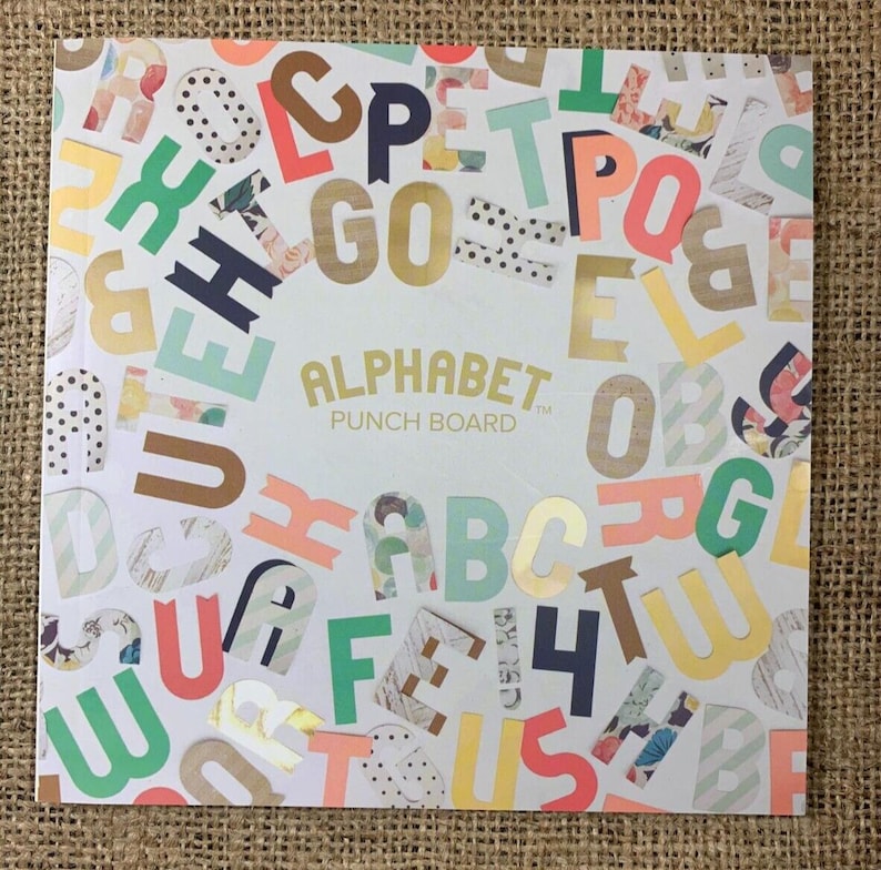 Large Alphabet Punch Board by We R Memory Keepers Card Making Scrapbook ...
