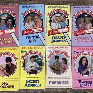 Sweet Valley High & Super Thriller Paperback Books Lot of 8 Francine Pascal 80s