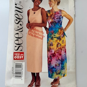 retro sarong dress Short Sarong Dress Elastic Back Retro Oasis Palms Rust / 2XL