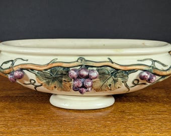Compota de uva Roma de la década de 1920 de Weller Pottery