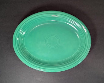 Plato verde de cerámica Fiesta