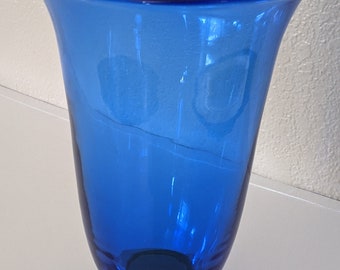 Orrefors Art Jarrón Trompeta De Vidrio