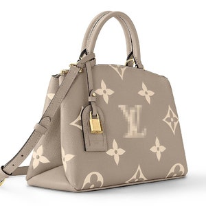 Louis Vuitton Grand Palais Bicolore Black Beige Monogram Empreinte