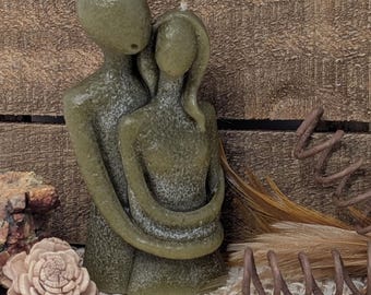 Vela para parejas - Vela de cera de abeja para la unión sagrada - Honra la conexión, la intimidad y la armonía interior.