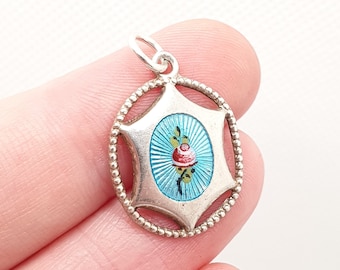 【特価】 CHARLES Antique HORNER Pendant Enamel Silver Sterling その他