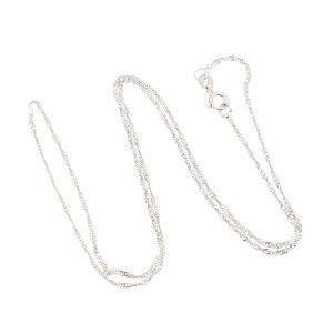 18ct white gold curb chain cheap
