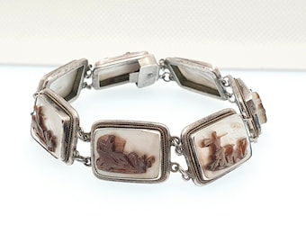 アンティーク バタフライウィング スターリングシルバー ネックレス