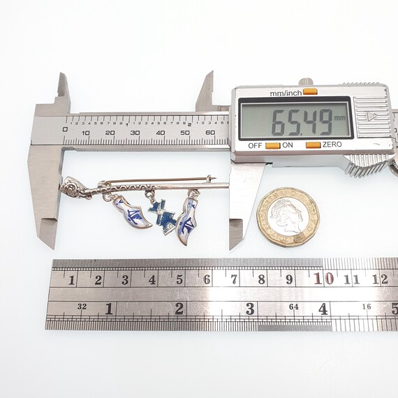 Antique Dutch Solid Silver Pipe Clog Windmill Bro… - image 9