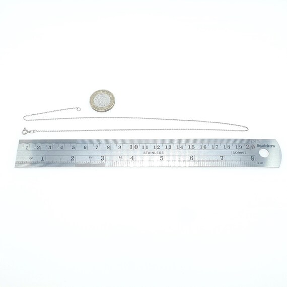 Antique Solid Silver Cable Link Chain Necklace Ov… - image 7