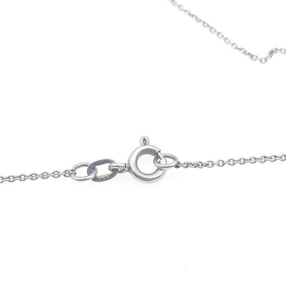 Antique Solid Silver Cable Link Chain Necklace Ov… - image 5