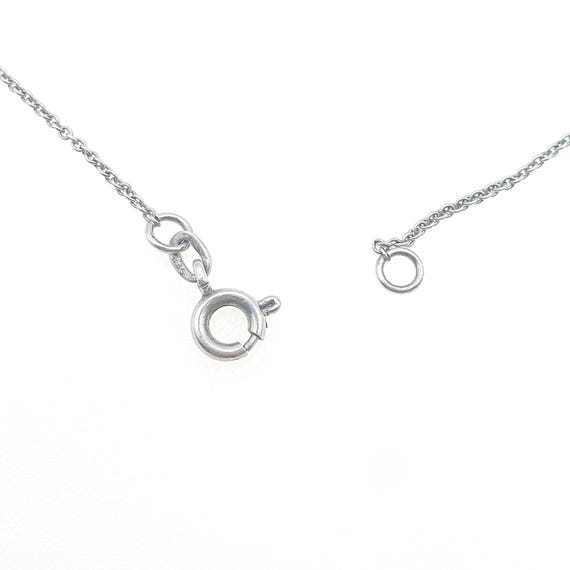 Antique Solid Silver Cable Link Chain Necklace Ov… - image 6