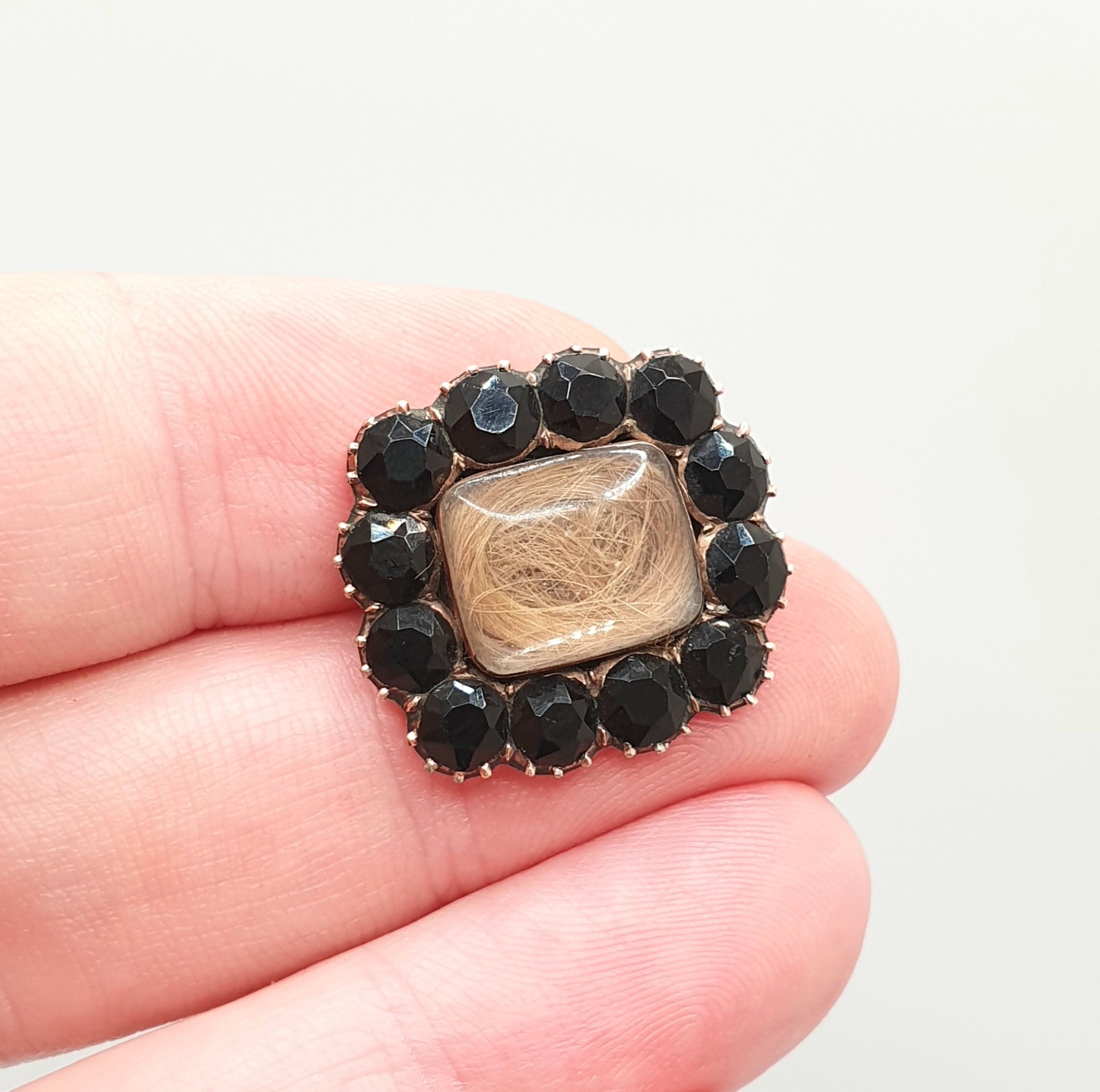 French Jet Brooch - Etsy