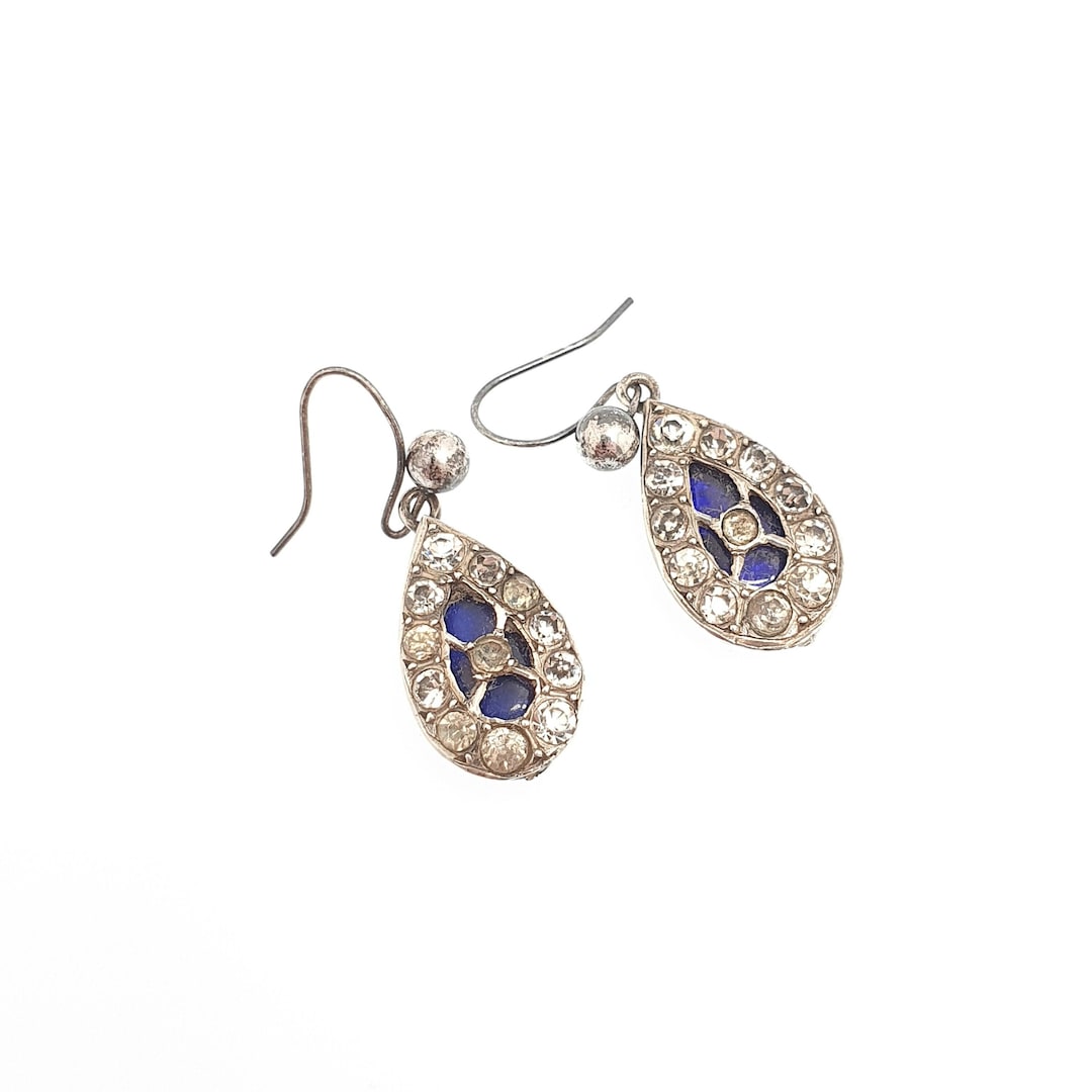 Pure Silver Basant Antique Earrings