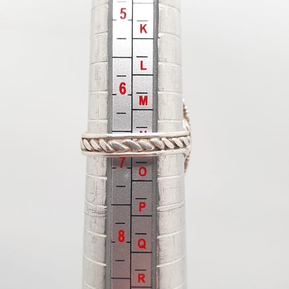 Antique Solid Silver Moss Agate Ring Large Big Ca… - image 9