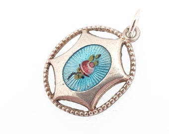 Antiques Atlas - Charles Horner Silver & Enamel Pendant