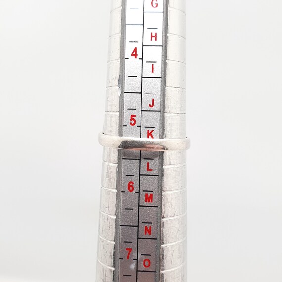 Antique Solid Silver Pink Paste Ring Marcasite Ar… - image 8