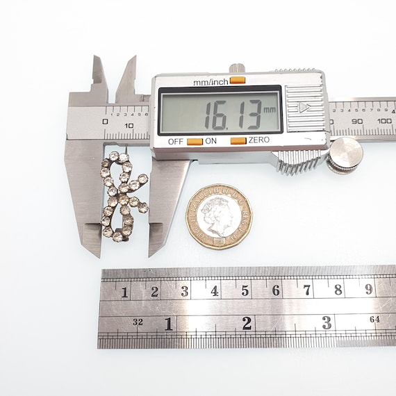 Antique Victorian Paste Solid Silver Bow Brooch R… - image 7