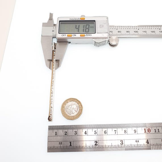 Antique Art Deco Solid Silver Diamond Paste Bar B… - image 9