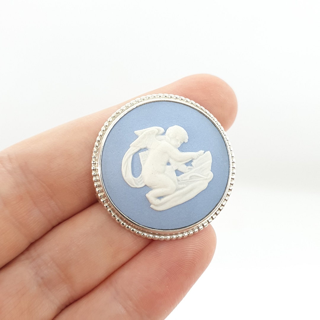 Vintage Sterling Silver Wedgwood Brooch Pin 1988 Hallmarked Etsy