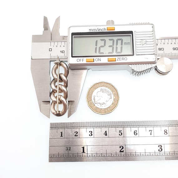 Antique Victorian Solid Silver Diamond Paste Curb… - image 10