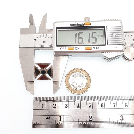 Antique Victorian Solid Silver Maltese Cross Broo… - image 6