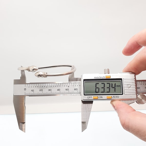 Antique Victorian Solid Silver Bangle Bypass Cros… - image 8