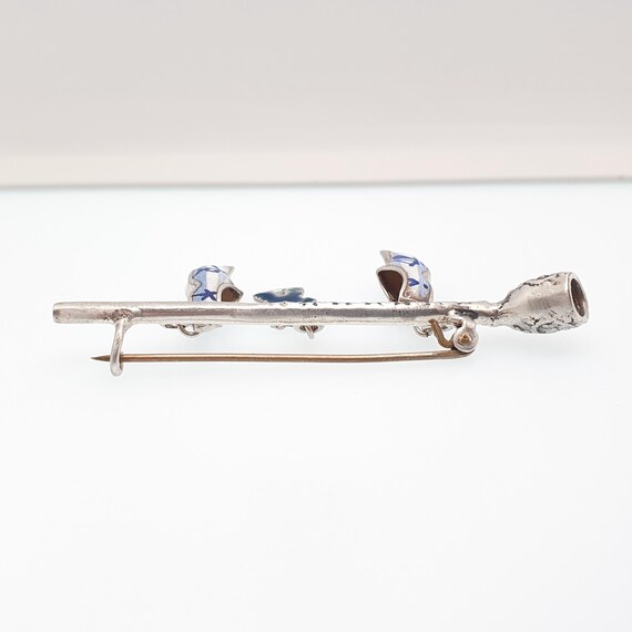 Antique Dutch Solid Silver Pipe Clog Windmill Bro… - image 6