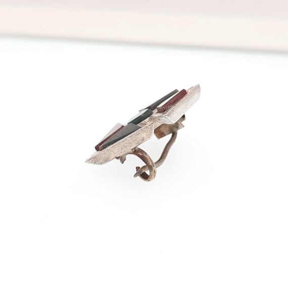 Antique Victorian Solid Silver Maltese Cross Broo… - image 5