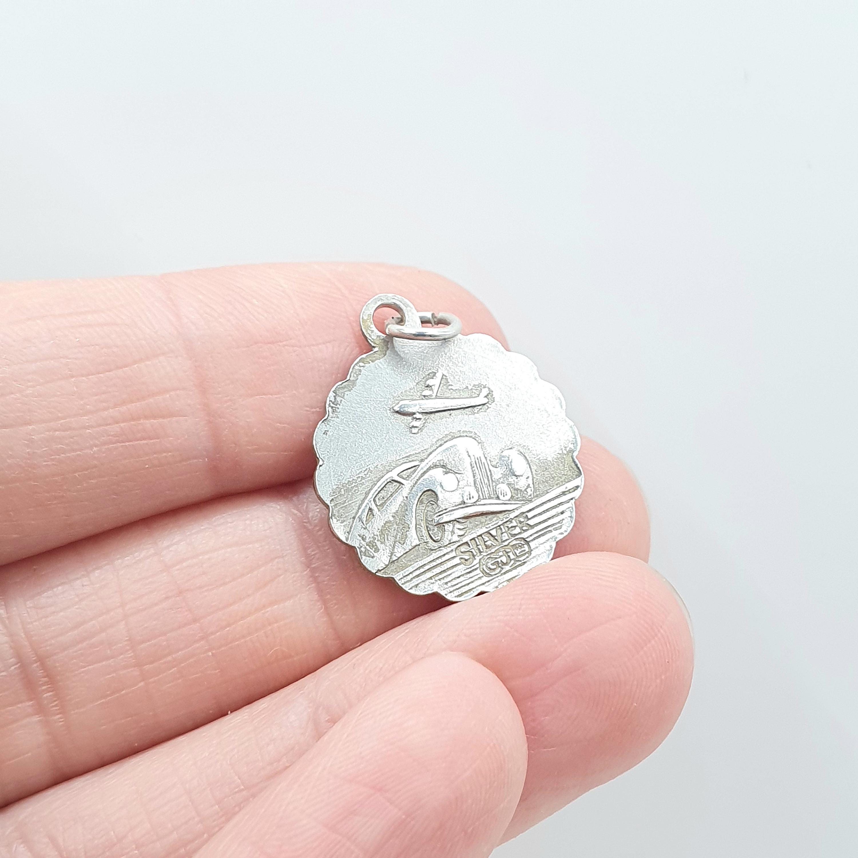 Vintage Georg Jensen Sterling Silver St Christopher Pendant