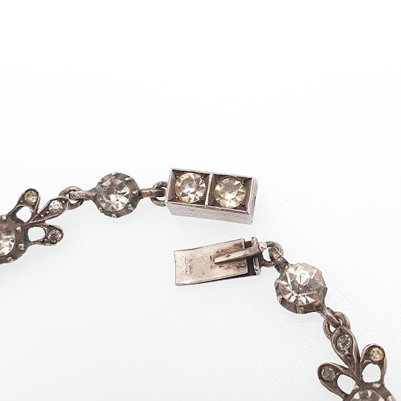 Antique Georgian Solid Silver Paste Necklace Lava… - image 12