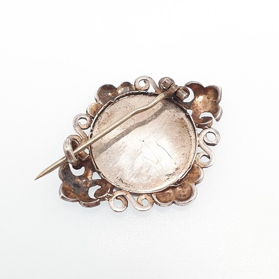 Antique Georgian Solid Silver Miniature Portrait … - image 4